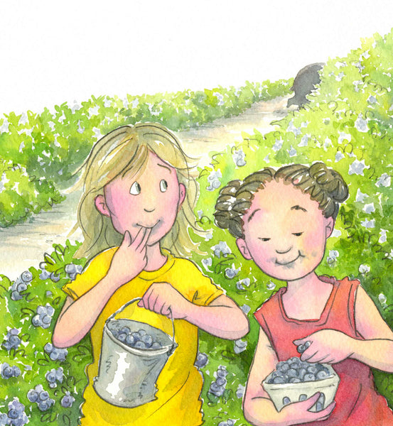 Justine Pays des Bleuets - Cover Picking Blueberries