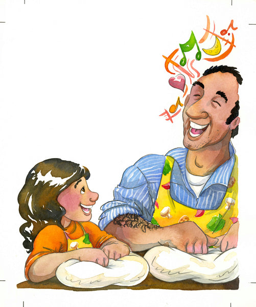 Making Pizza with Dad - Singing with Dough