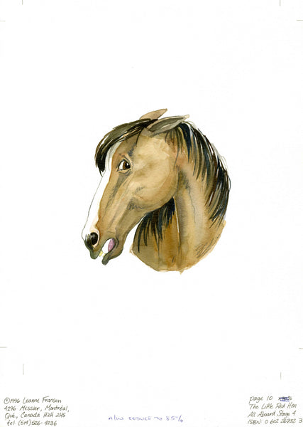 Little Red Hen illustration original page 10