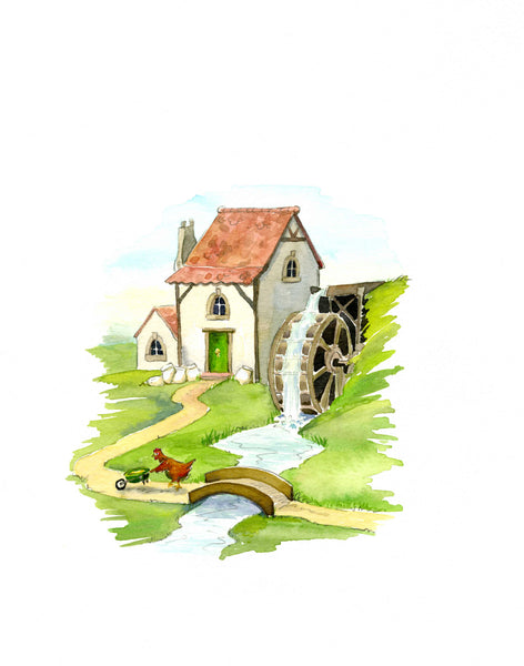 Little Red Hen illustration original page 16