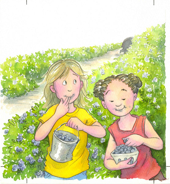 Justine Pays des Bleuets - Cover Picking Blueberries